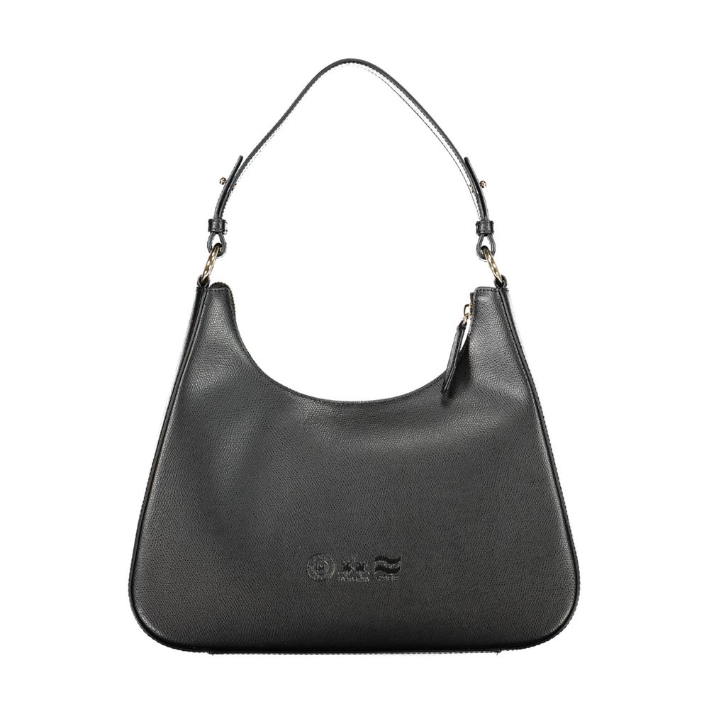 La Martina Black Leather Handbag
