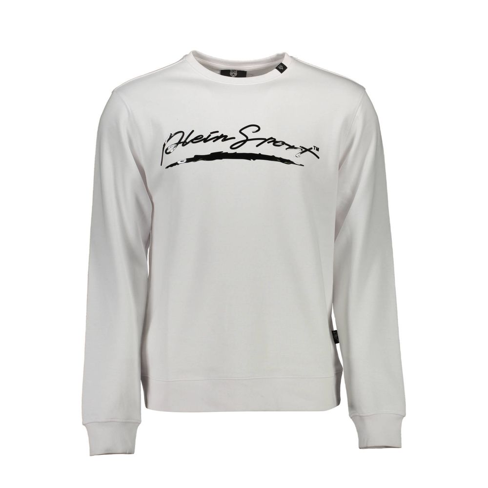 Plein Sport White Cotton Sweatshirt
