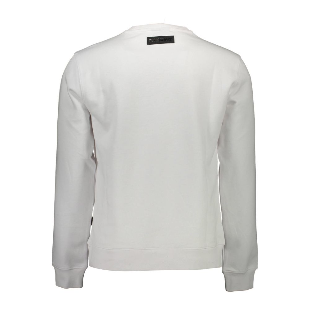 Plein Sport White Cotton Sweatshirt