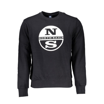 North Sails Black Cotton Men Sweater