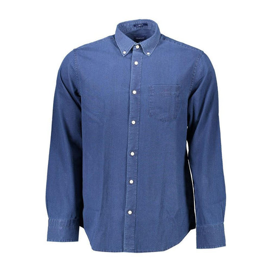 Gant Blue Cotton Men Shirt