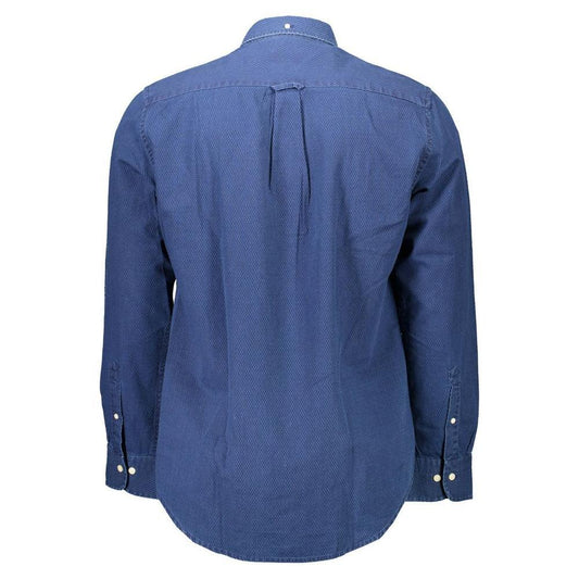 Gant Blue Cotton Men Shirt