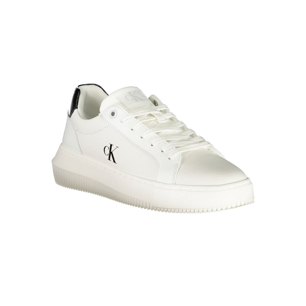 Calvin Klein White Polyester Sneaker