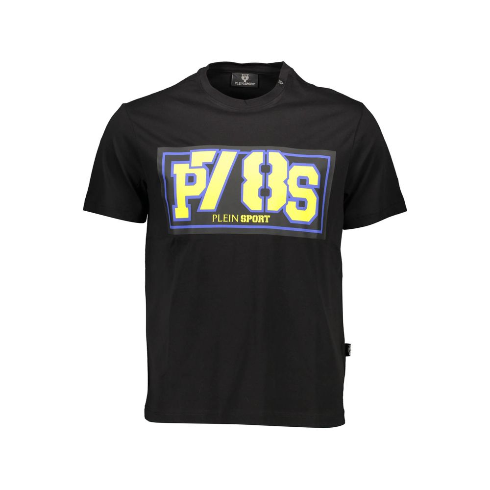 Plein Sport Black Cotton T-Shirt