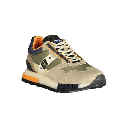 Blauer Verde Polyurethane Men Sneaker 1728,67403481248,Athletic - Sneakers - Shoes,Blauer,EU40/US7,EU42/US9,EU43/US10,EU44/US11,EU45/US12,Green,Men,New with tags,Shoes,Sneakers - Shoes