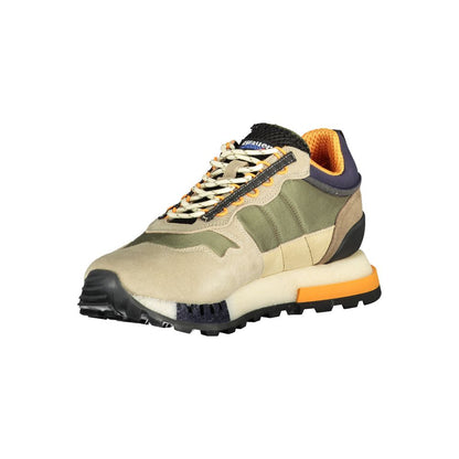 Blauer Verde Polyurethane Men Sneaker 1728,67403481248,Athletic - Sneakers - Shoes,Blauer,EU40/US7,EU42/US9,EU43/US10,EU44/US11,EU45/US12,Green,Men,New with tags,Shoes,Sneakers - Shoes