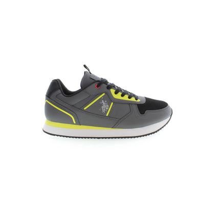 U.S. POLO ASSN. Gray Polyester Sneaker