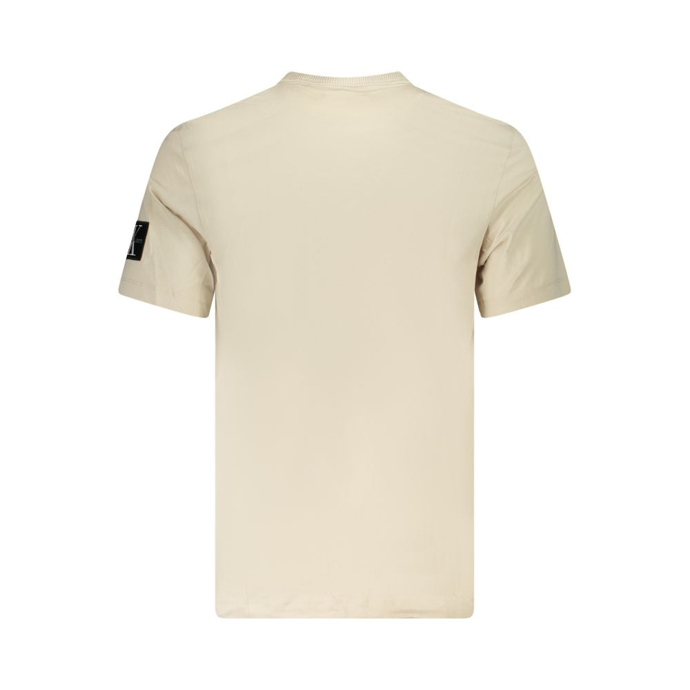 Calvin Klein Beige Cotton T-Shirt