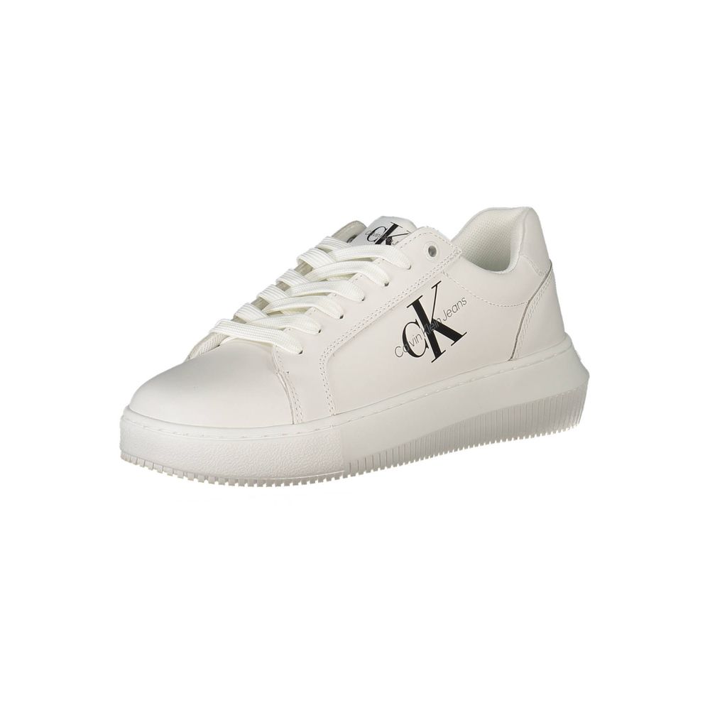 Calvin Klein White Polyester Sneaker