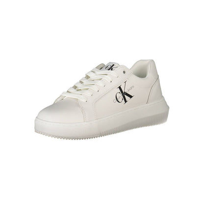Calvin Klein White Polyester Sneaker