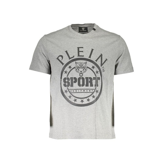 Plein Sport Brown Cotton Men T-Shirt