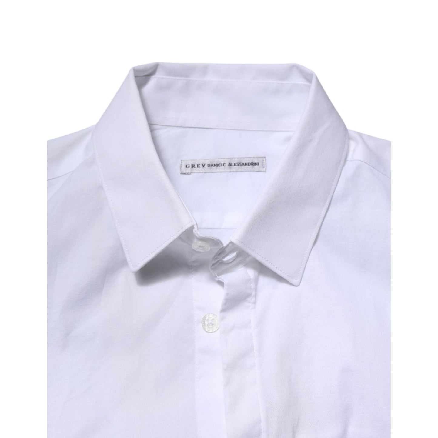 Daniele Alessandrini White Long Sleeves Dress Shirt
