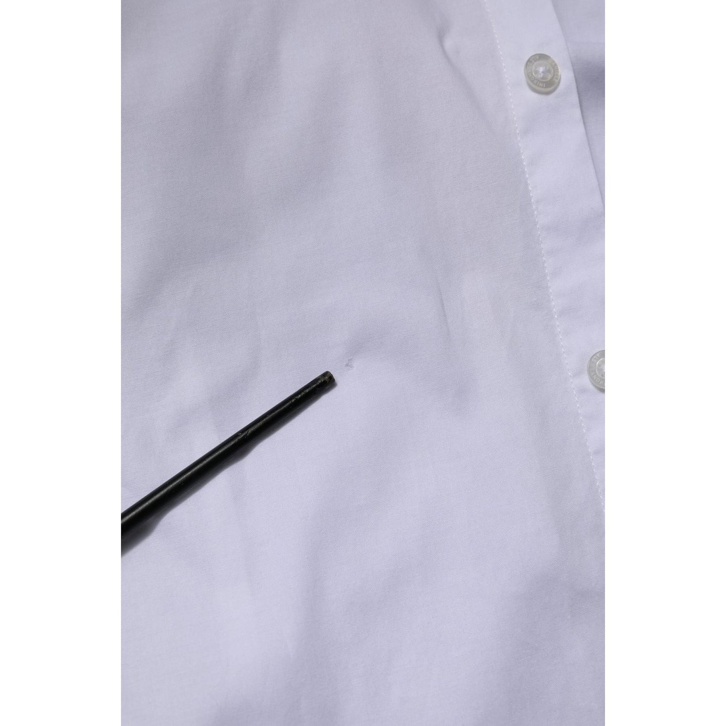 Daniele Alessandrini White Long Sleeves Dress Shirt