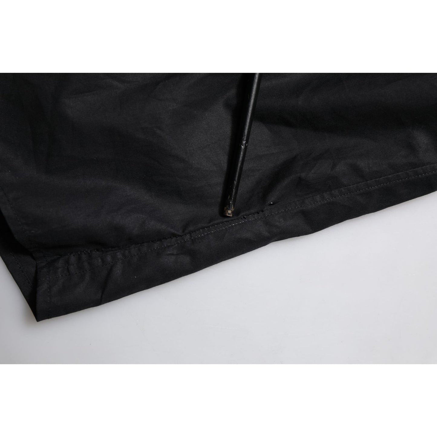 Dolce & Gabbana Black Cotton GOLD Long Sleeves Dress Shirt