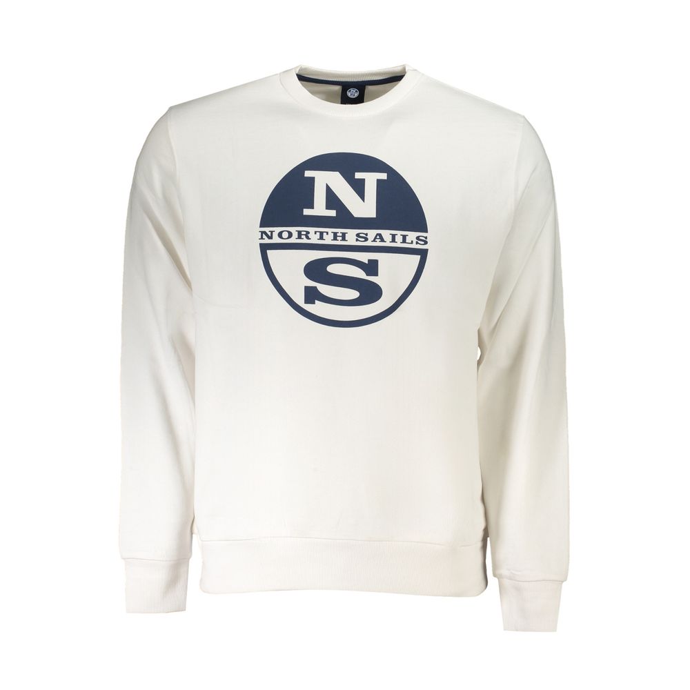 North Sails White Cotton Sweatshirt