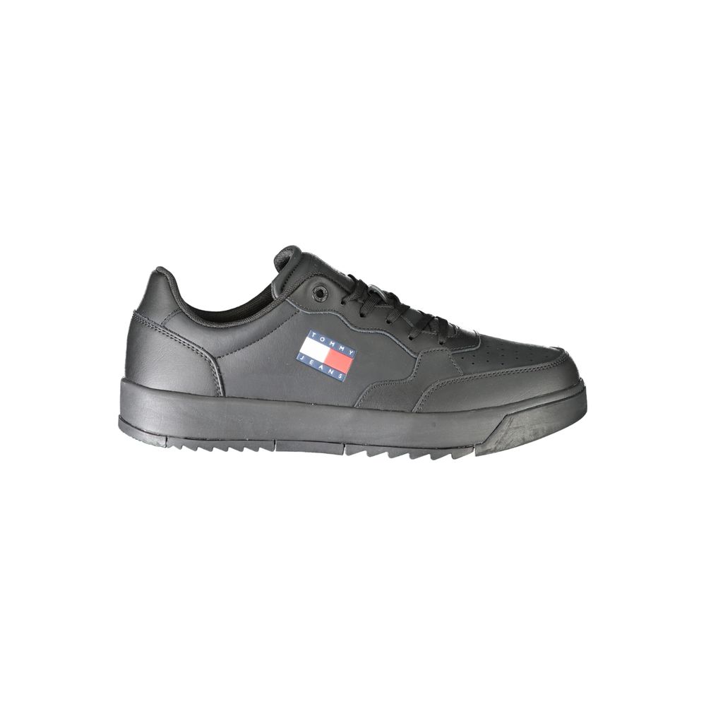 Tommy Hilfiger Black Polyester Sneaker