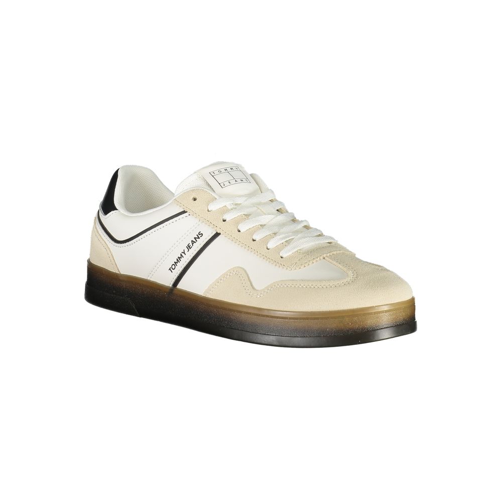 Tommy Hilfiger White Leather Men Sneaker