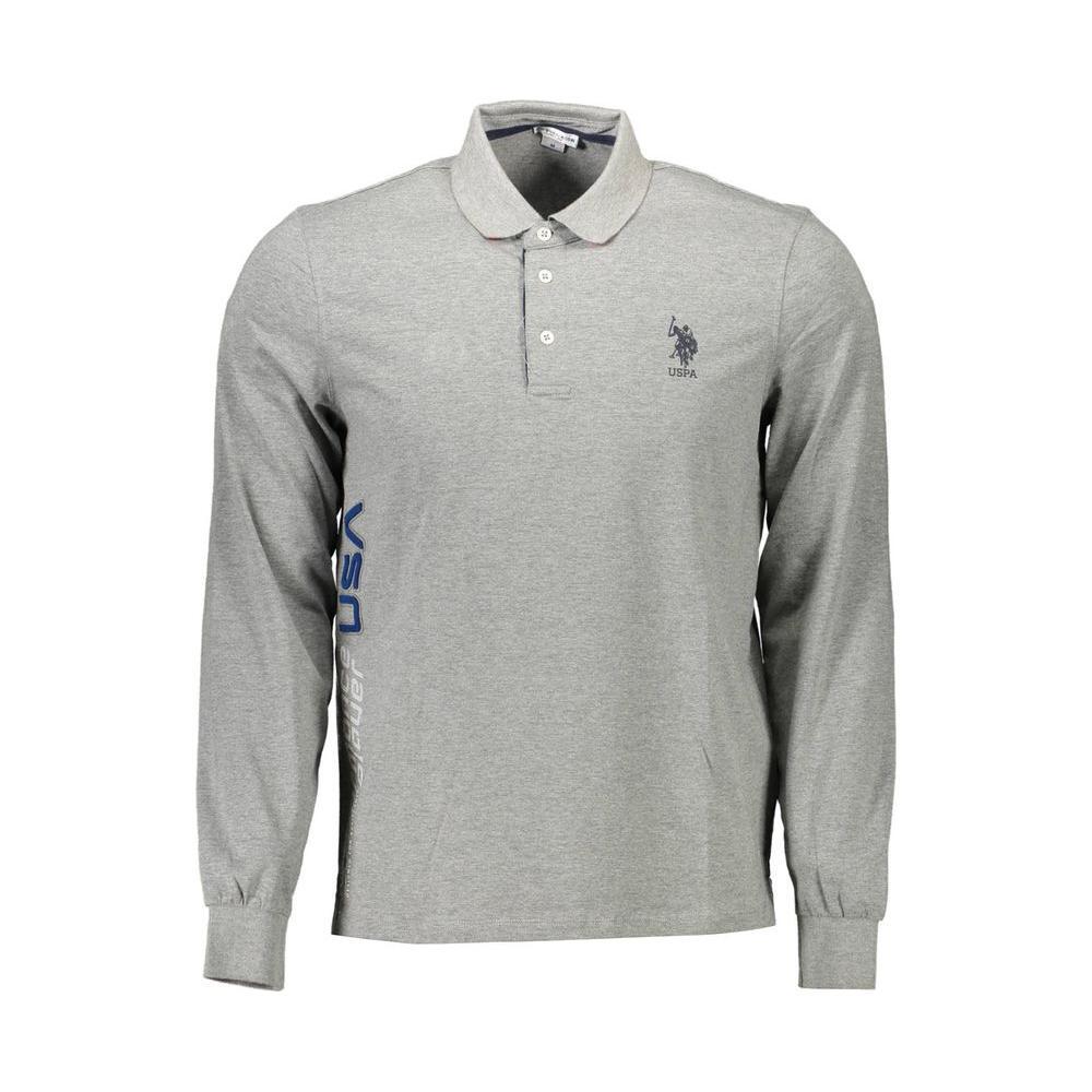 U.S. POLO ASSN. Gray Cotton Polo Shirt