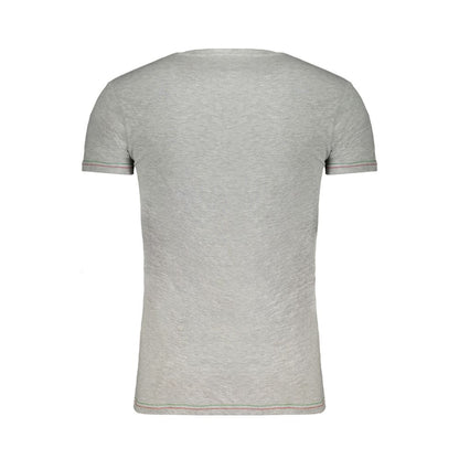 Back view of Aeronautica Militare Brown Cotton Men T-Shirt showcasing premium cotton and elastane blend.