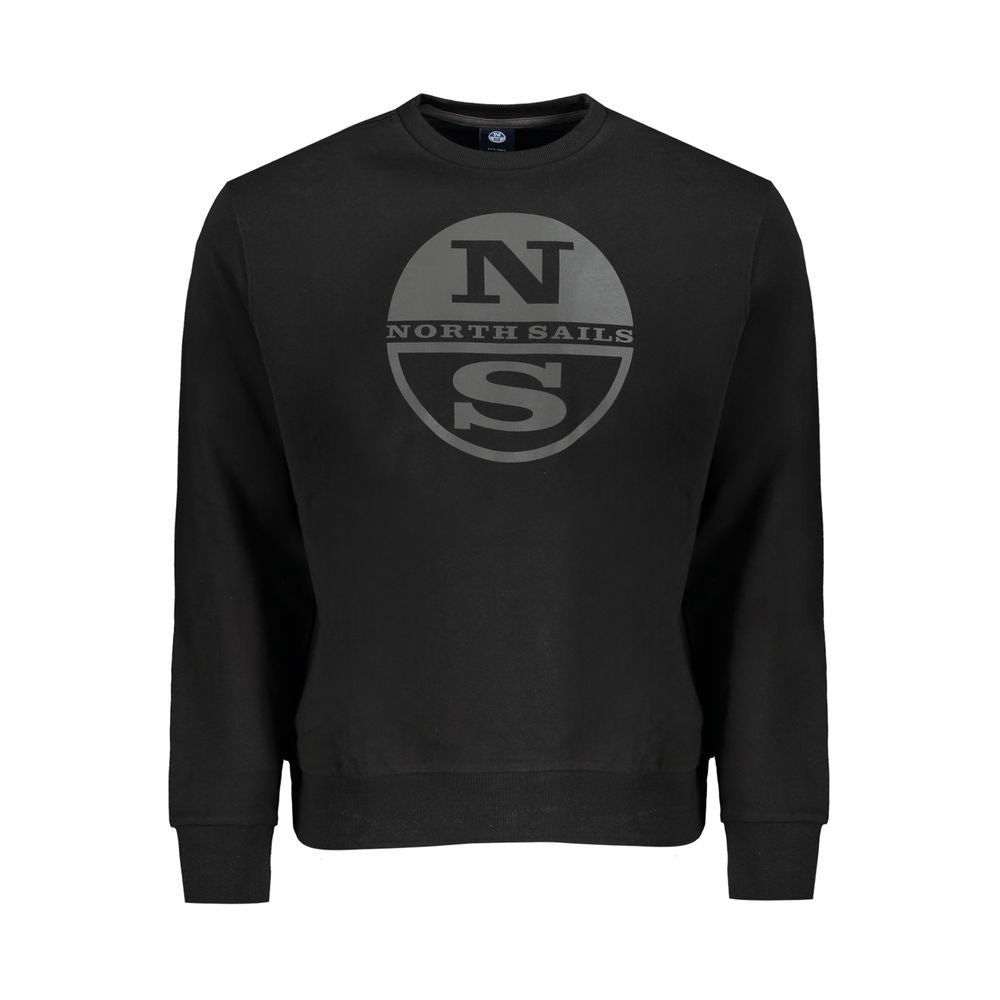 North Sails Black Cotton Sweatshirt