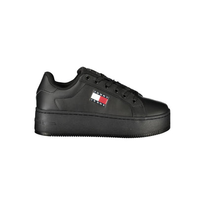 Tommy Hilfiger Black Polyester Sneaker