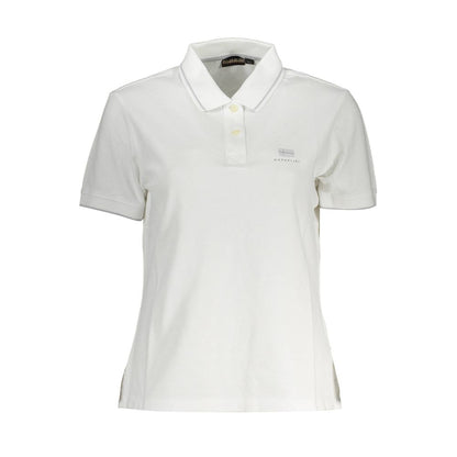 Napapijri White Cotton Polo Shirt