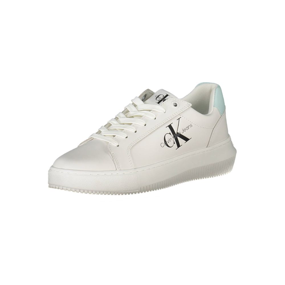 Calvin Klein White Polyester Sneaker