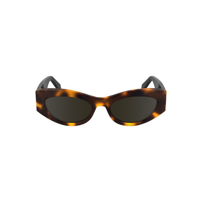 Calvin Klein Brown Acetate Sunglass