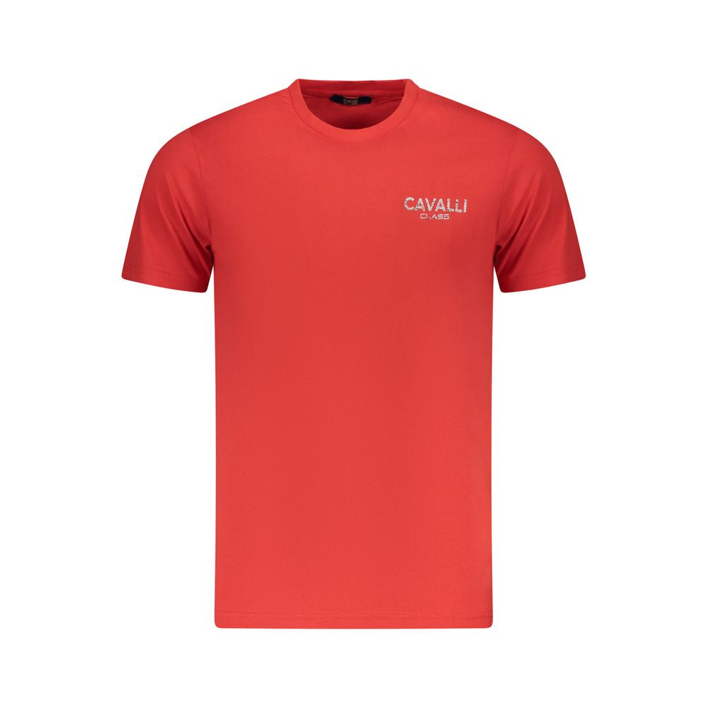 Cavalli Class Red Cotton T-Shirt