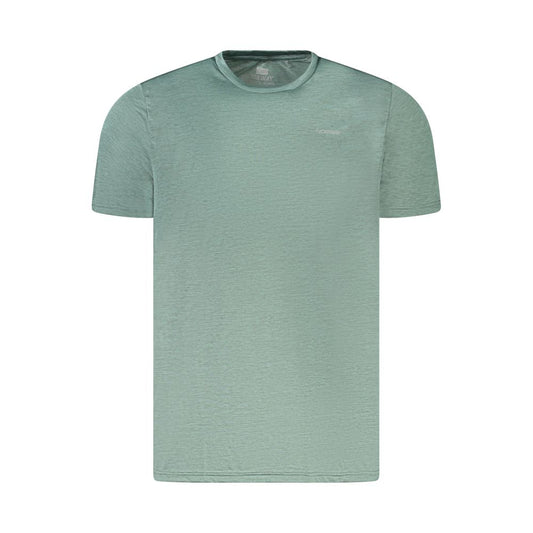 Norway 1963 Green Polyester T-Shirt, short sleeve crew neck with logo, ultra-light and breathable recycled materials.