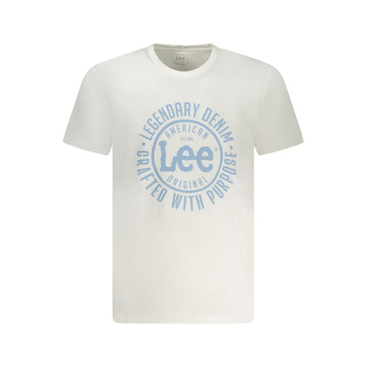 Lee White Cotton T-Shirt