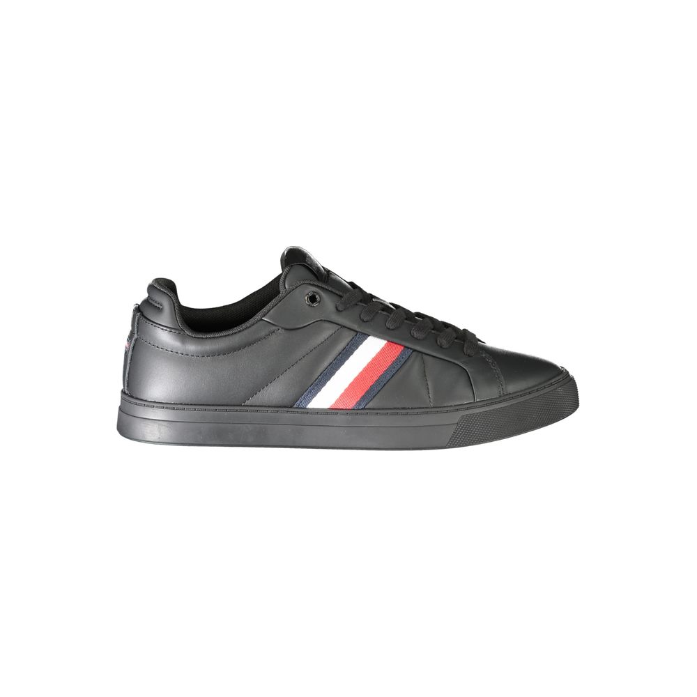 Tommy Hilfiger Black Polyester Sneaker