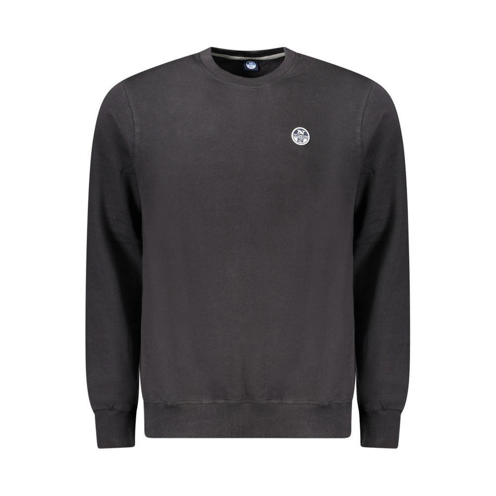 North Sails Black Cotton Sweatshirt