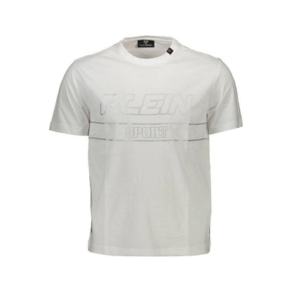 Plein Sport White Cotton Men T-Shirt