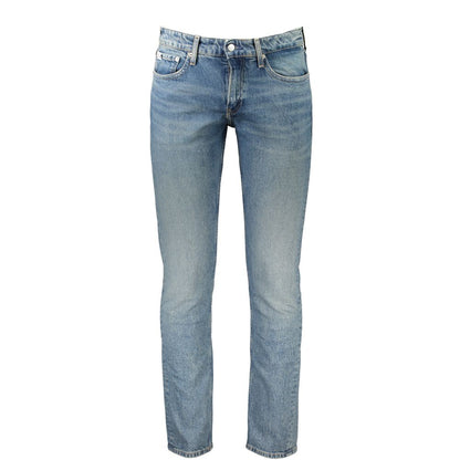 Calvin Klein Blue Cotton Men Jeans