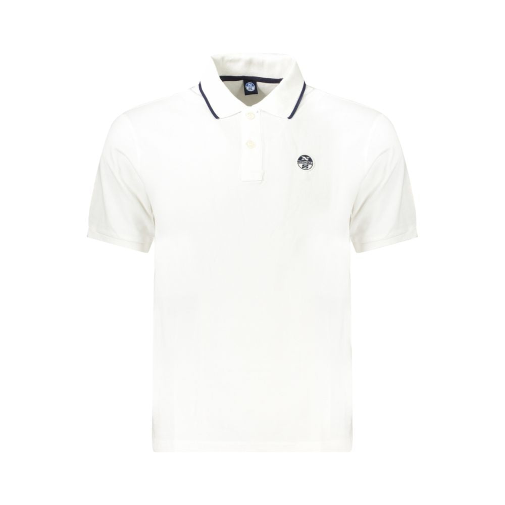 North Sails White Cotton Polo Shirt