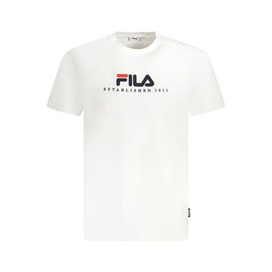 Fila White Cotton T-Shirt