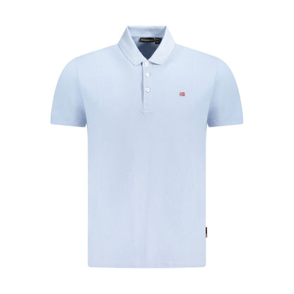 Napapijri Blue Cotton Polo Shirt
