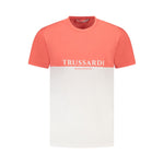 Trussardi Pink Cotton Men T-Shirt TR-36623-L