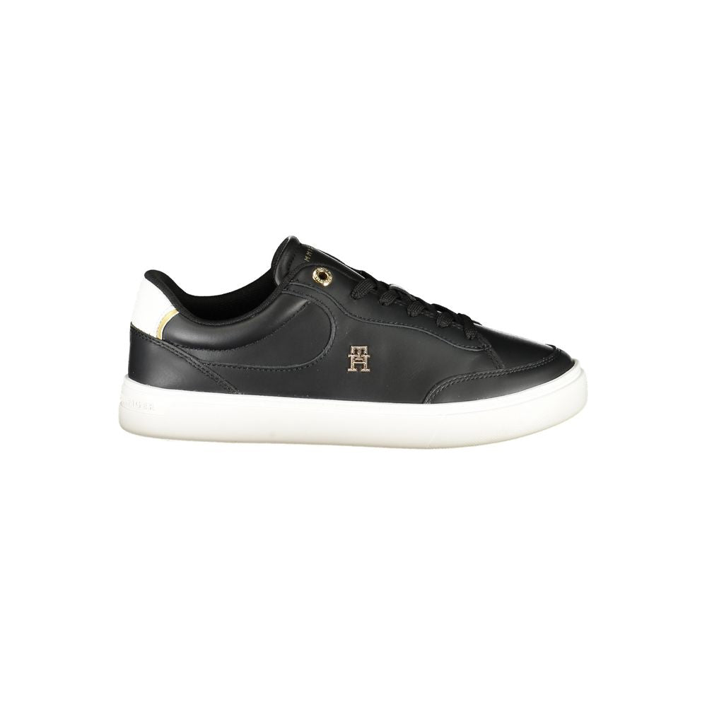 Tommy Hilfiger Black Polyester Sneaker