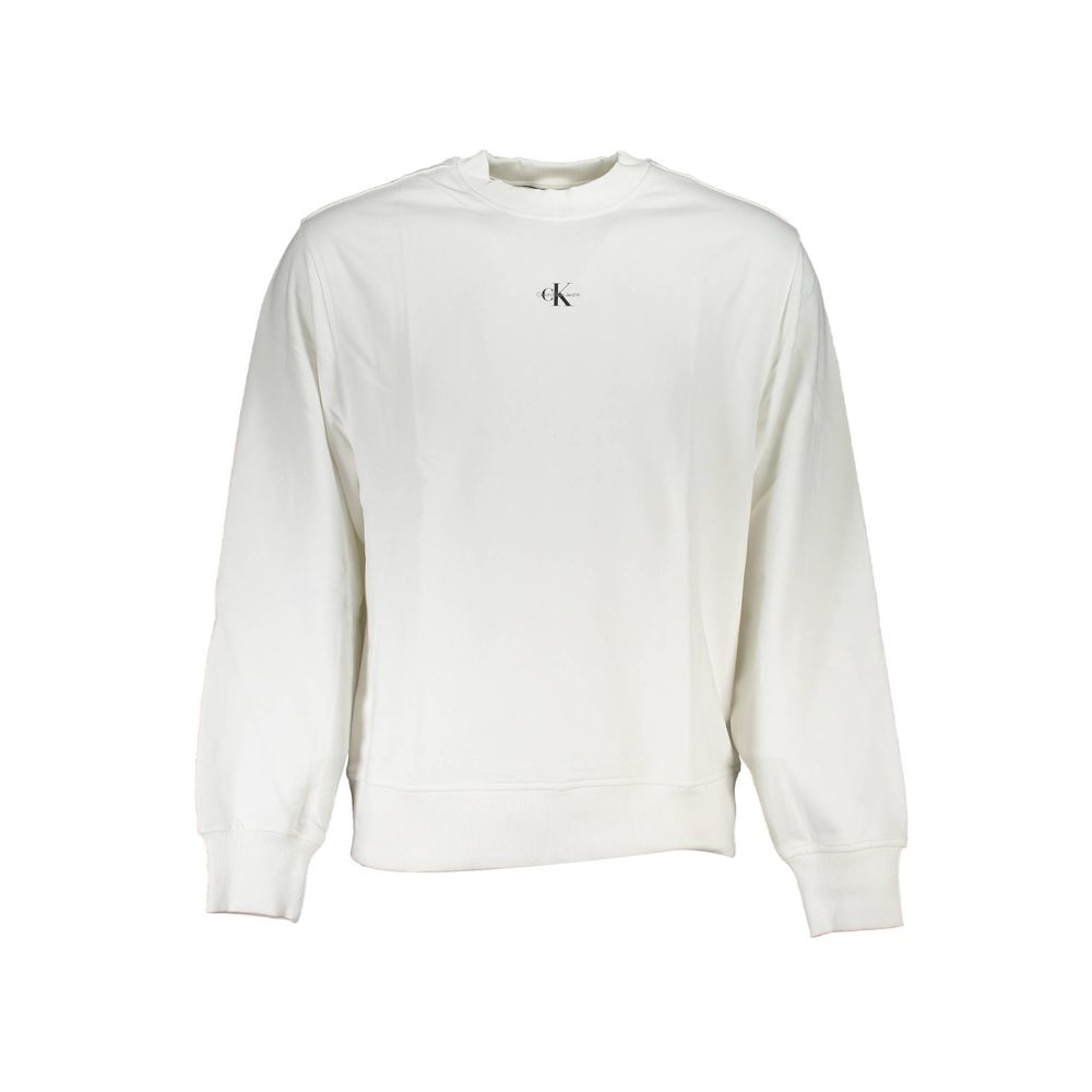 Calvin Klein White Cotton Sweatshirt