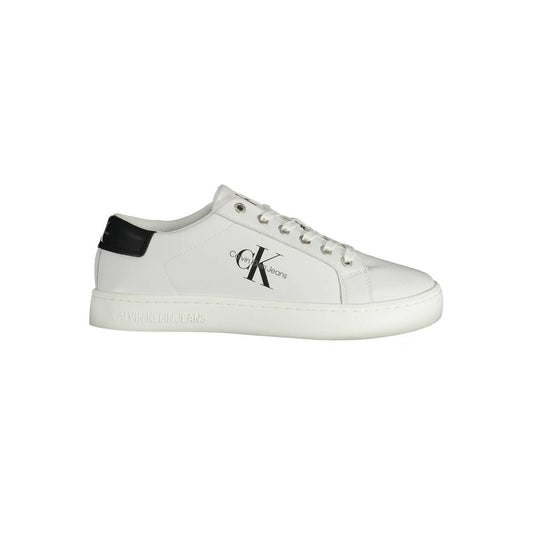 Calvin Klein White Recycled Polyester Men Sneaker