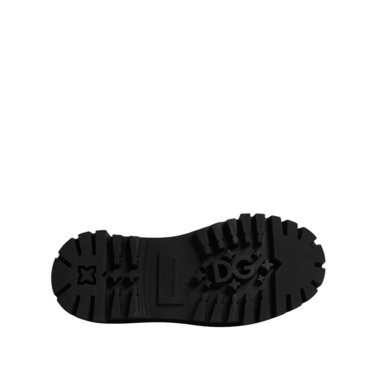 Dolce & Gabbana Black Leather Lace Up Derby Men Dress Shoes