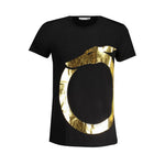 Trussardi Black Cotton T-Shirt TR-30150-S