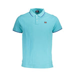 Norway 1963 Blue Cotton Men Polo Shirt NO-37405-M