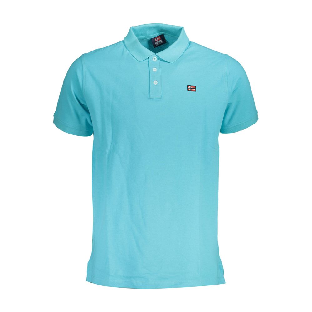 Norway 1963 Blue Cotton Polo Shirt