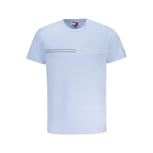 Tommy Hilfiger Blue Cotton Men T-Shirt TO-38479-L