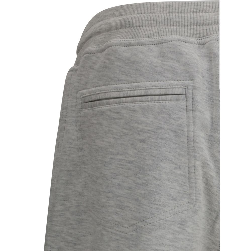 Brunello Cucinelli Gray Cotton Joggers (Workout Pants)