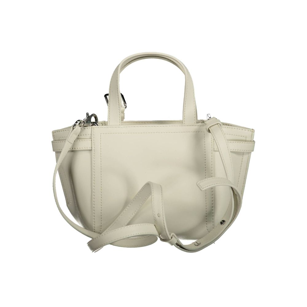 Calvin Klein White Polyester Handbag
