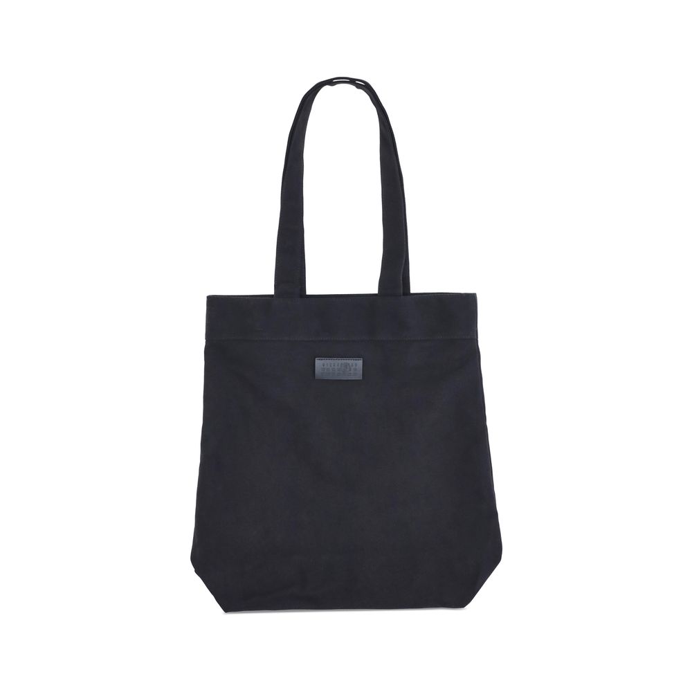 MM6 Black Cotton Shoulder Bag